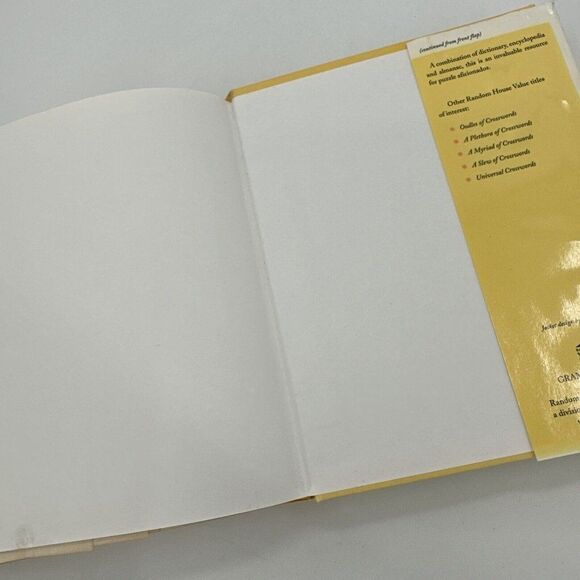 Webster's Crossword Puzzle Dictionary Vintage 1999 HBDJ Gramercy Reference - Picture 8 of 9